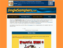 Tablet Screenshot of jinglesamplers.com